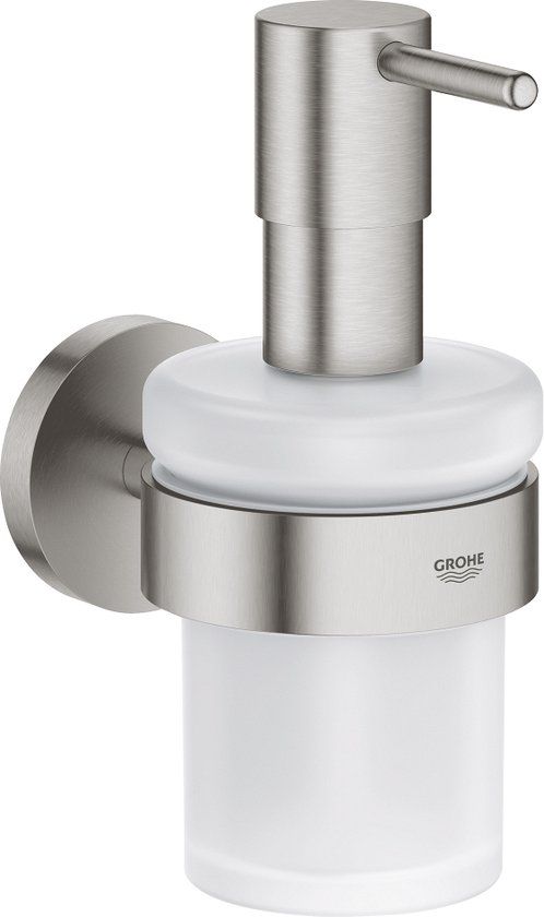 GROHE Start Zeepdispenser met houder - supersteel (RVS look)