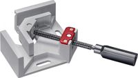kwb 9833-00 hoekklem voor haakse 90°, opening 68 mm, bekhoogte 35 mm, draaibare spindel- en bekkenhouder, gegoten aluminium met solide klemschroef