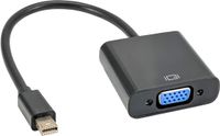 Akyga AK-AD-39 Mini DisplayPort naar VGA Adapterkabel 0,15 m Zwart