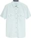s.Oliver - Heren - Regular fit: gestructureerd katoenen overhemd met lange mouwen, klassieke kraag, effen licht turquoise, maat XL