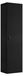 3xE living Armoire de salle de bain, noir, avec poignées en trois couleurs, 35 x 27 x 136 cm