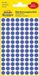 Avery Zweckform 3591 Zelfklevende markeringspunten, 416 stuks (Ø 8 mm, verwijderbare plakpunten op 4 vellen, kleurcodering, ronde stickers voor kalender, planner en om te knutselen, papier) blauw
