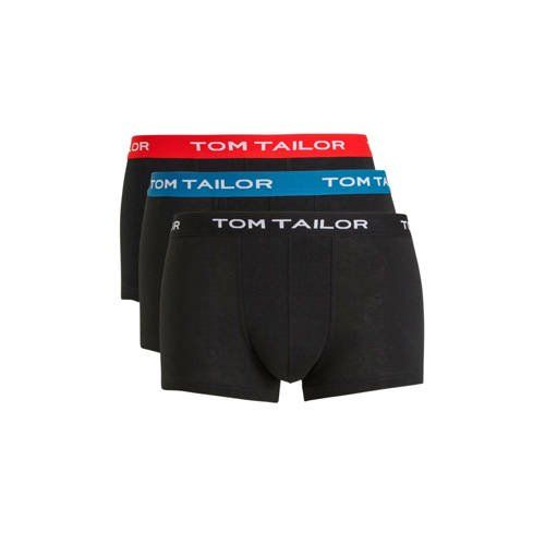 Tom Tailor boxershort (set van 3) - zwart, blauw, rood