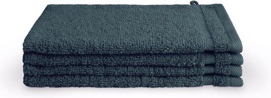 Byrklund Handdoeken set - Bath Basics - 4-delig - 4x 16x21 - 100% katoen - Donker Blauw