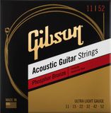 Gibson SAG-PB11 Phosphor Bronze Akoestische Gitaarsnaren (11-52) Ultra Light