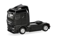 Herpa vrachtwagen model MAN eTGX GM trekker 2-assig, zwart, schaal 1:87