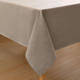 Tafelkleed Linnenlook Rechthoekig - Afwasbaar met Lotuseffect - 140x220 cm - Naturel