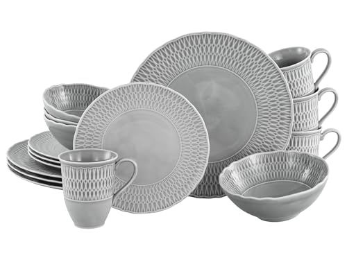 CreaTable Sofia Stone 16-delige serviesset voor 4 personen
