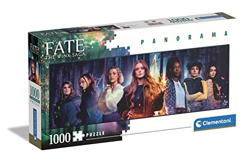 Clementoni - Fate The Winx Saga Panorama Saga-1000 stukjes volwassenen, panorama, puzzel Netflix-Made in Italy, meerkleurig, 39690