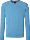 Redmond Heren Trui Katoen - Ronde Hals - Blauw - Maat XL