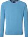 Redmond Heren Trui Katoen - Ronde Hals - Blauw - Maat XL