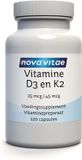 Nova Vitae Vitamine D3 en K2 - 120 capsules