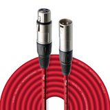 Stagg SMC10 CRD 10 m XLR naar XLR microfoonkabel - rood