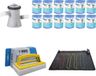WAYS - Chauffage & pompe de filtration de piscine 1250 L/h & 12 filtres type H & brosse de nettoyage WAYS