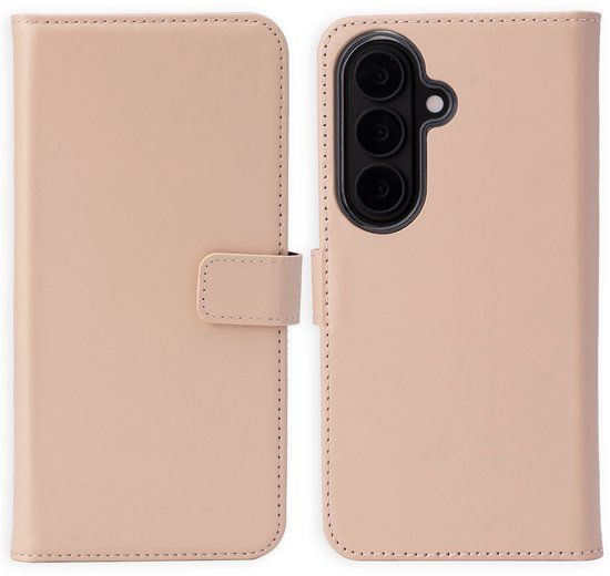 Selencia Echt Leren Bookcase voor de Samsung Galaxy S26 Plus - Dusty Pink
