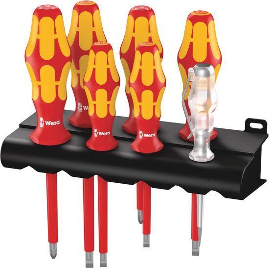Wera VDE Schroevendraaierset - 7-delig - Kraftform - Rood/Geel