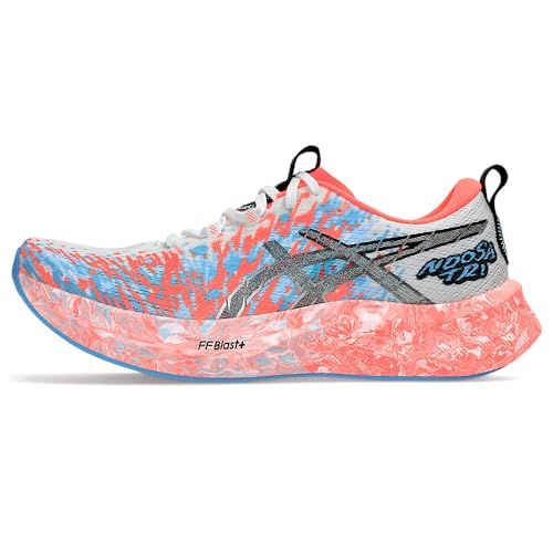 Asics Heren Noosa TRI 16 Sneaker - Wit Zonsopgang Rood - Maat 46 EU