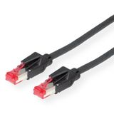 Dätwyler S/FTP Patchkabel Cat.6 (Class E), CU 7702 flex LS0H, Hirose TM21, zwart, 7 m