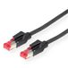 Dätwyler S/FTP Patchkabel Cat.6 (Class E), CU 7702 flex LS0H, Hirose TM21, zwart, 7 m