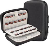 OEM Allecto Plus: Transportbox voor Nintendo Switch-spelkaarten en SD-kaarten. Robuuste opbergdoos met beschermende hoes, geschikt voor 16 spellen.
