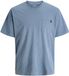 JACK&JONES JJEDOVER SLUB TEE SS NOOS T-shirt Homme Bleu Mirage XS
