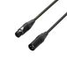 Adam Hall Cables 5 STAR DMF 0500 - DMX-kabel, Neutrik 3-polig XLR mannelijk naar 3-polig XLR female, zwart, 5 m