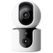 Xiaomi Smart C300 Camera met dubbele lens, 3 megapixels, infrarood nachtzicht, draaien en kantelen, bidirectionele audio, wit