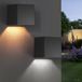 Lampes solaires Lampes solaires d'extérieur, set de 2, LED, 2 positions, IP65, pour usage extérieur