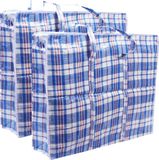DID Cosy & Trendy Opbergtas/hoes voor kussen/deken - Blauw - 100 x 70 x 30 cm