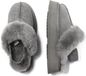 EVERAU Australia Dames Wagtail Slippers Met Afneembare Riem Grijs Suède Maat 37
