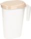 Plasticforte Waterkan - Sapkan - transparant/taupe - met deksel - 1.6 liter - kunststof