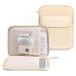 Beige Tablet/Laptop Sleeve with Multiple Compartments