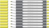 Schneider Brushpen Paint-It 070 Premium penseelstiften met flexibele punt en heldere kleuren voor kalligrafie, handlettering en meer, 10 stuks pastellimoen