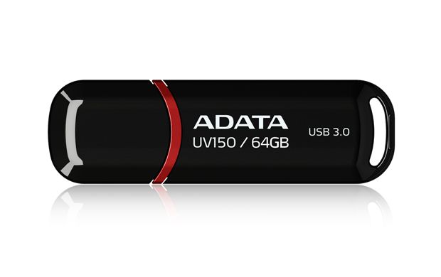 ADATA DashDrive UV150 - USB stick - 64 GB - USB 3.0 - zwart