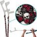 My Add On myCover Skulls & Roses - 2 stuks - Trendy hoes voor krukken en wandelstokken