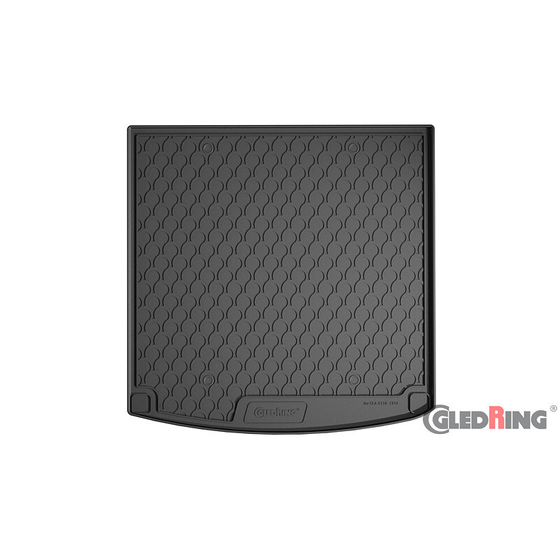 Gledring 1714 Rubbasol (Rubber) mat Geschikt voor Mercedes CLA (X118) Schietrem 2019-(met Kofferpakket), Zwart