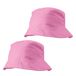 Merkloos / Sans marque Trendoz Festival zonnehoedjes voor volwassenen - 6x - roze - 100% katoen