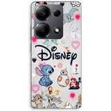 Maniacase Coque Pour Xiaomi Redmi Note 13 Pro 4G Disney personnages Stitch Ariel Dumbo