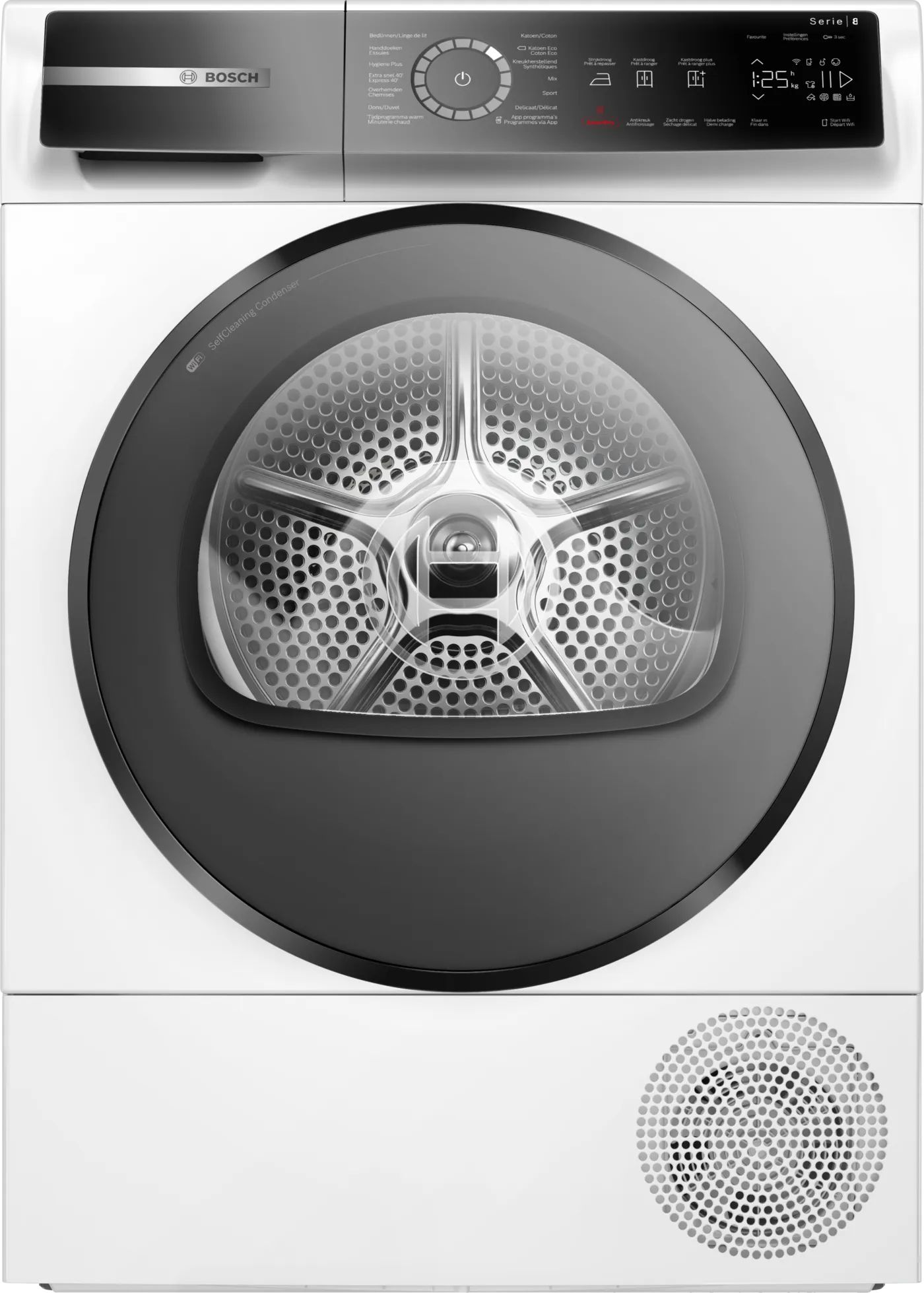 Bosch Serie 8 WQB235BSFG - Warmtepompdroger - A+++ - 8 kg - Wit