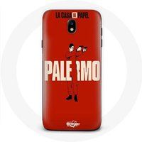 Maniacase Hoesje voor Samsung Galaxy J7 2017 La Casa de Papel Palermo Tekening