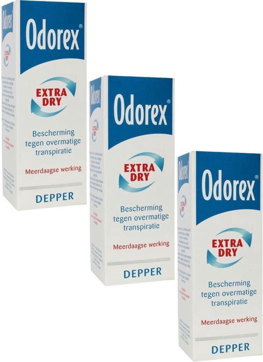 Odorex Extra Dry Depper - Voordeelverpakking 3 x 50 ml