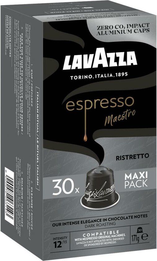 Lavazza Espresso Maestro Ristretto 30 Capsules Doos