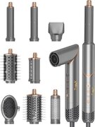 Luxe 8 in 1 Multistyler - Krultang - Fohnborstel - Krulborstel - Hairwrap - Multistyler - Hairstyler - Kort & Lang Haar - Inclusief Handschoen & 8 Opzetstukken