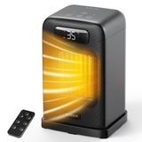 Chauffage soufflant, 1500 W, céramique PTC, portable, avec thermostat, mode éco, écran