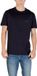 Armani Exchange Round Neck Short Sleeve Cotton T-shirt - Blue Shirts