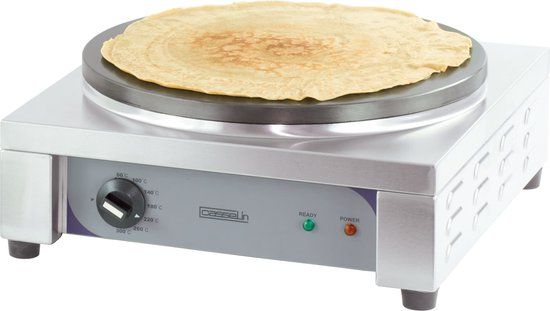 Casselin Elektrische Crêpes Bakplaat 40 cm - CCC40E - RVS - 2700W