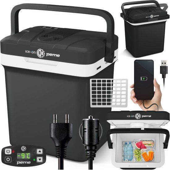 Peme Essential Elektrische Koelbox - 22.9L - Thermo-elektrisch - Koelt en Verwarmt - 12V/230V - Night Sky
