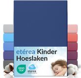 etérea Himmlische Qualität etérea Jersey Hoeslaken 80x160 - 80x180 cm Oekotex Made in Green - 100% katoen - Marine