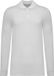Kariban Bio180 piqué herenpolo lange mouwen K2027 - White - 4XL