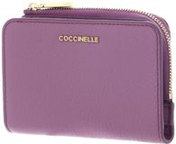 COCCINELLE Leren portemonnee Metallic Soft Wallet Jellyfish paars